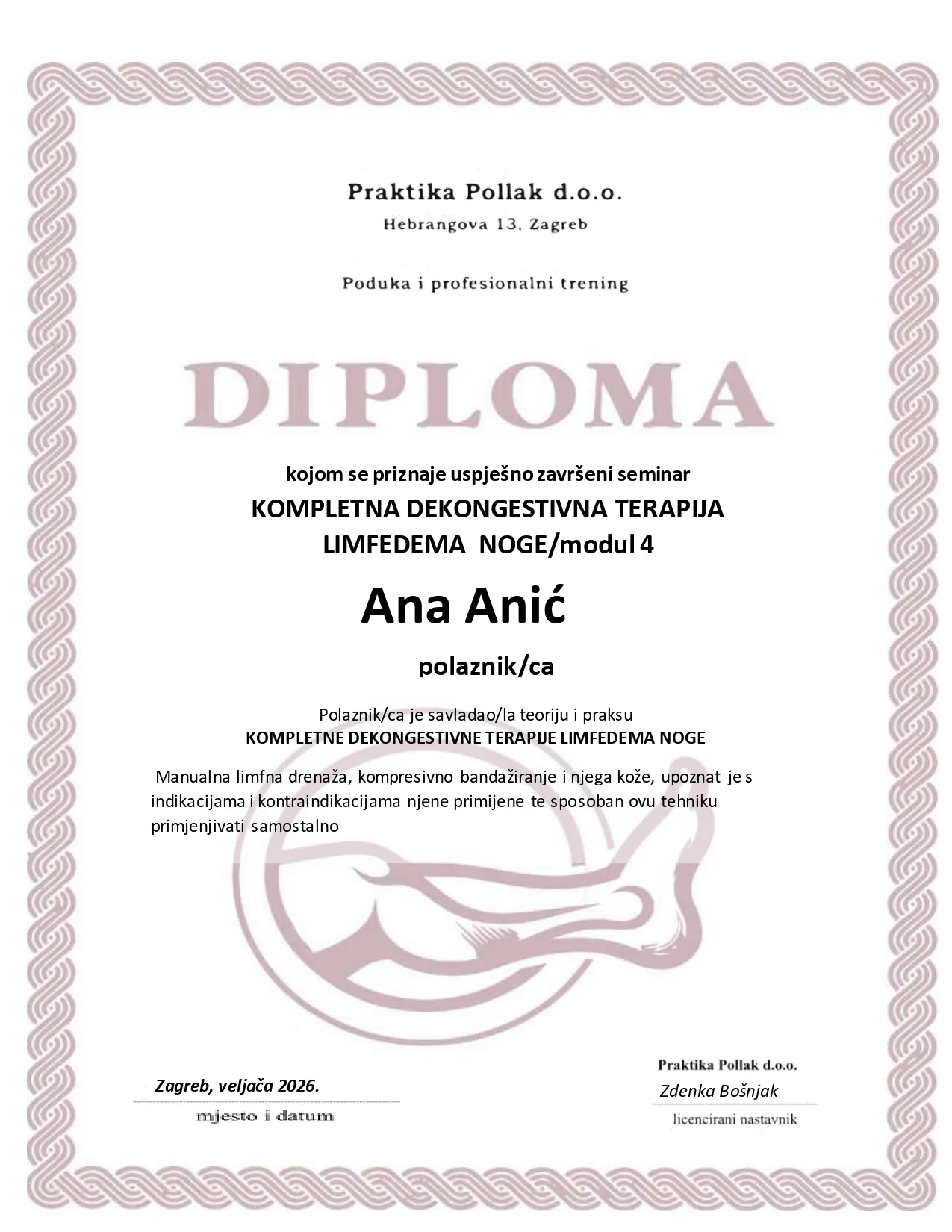 Certifikat MLD - KDT Noga (Modul 4)